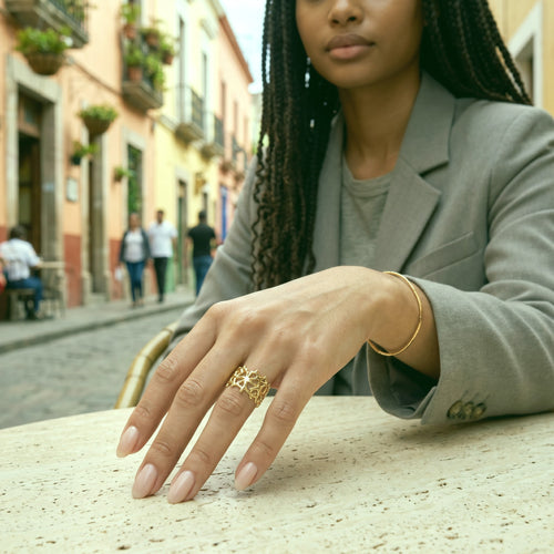 Bague Coréa | Acier inoxydable 316L