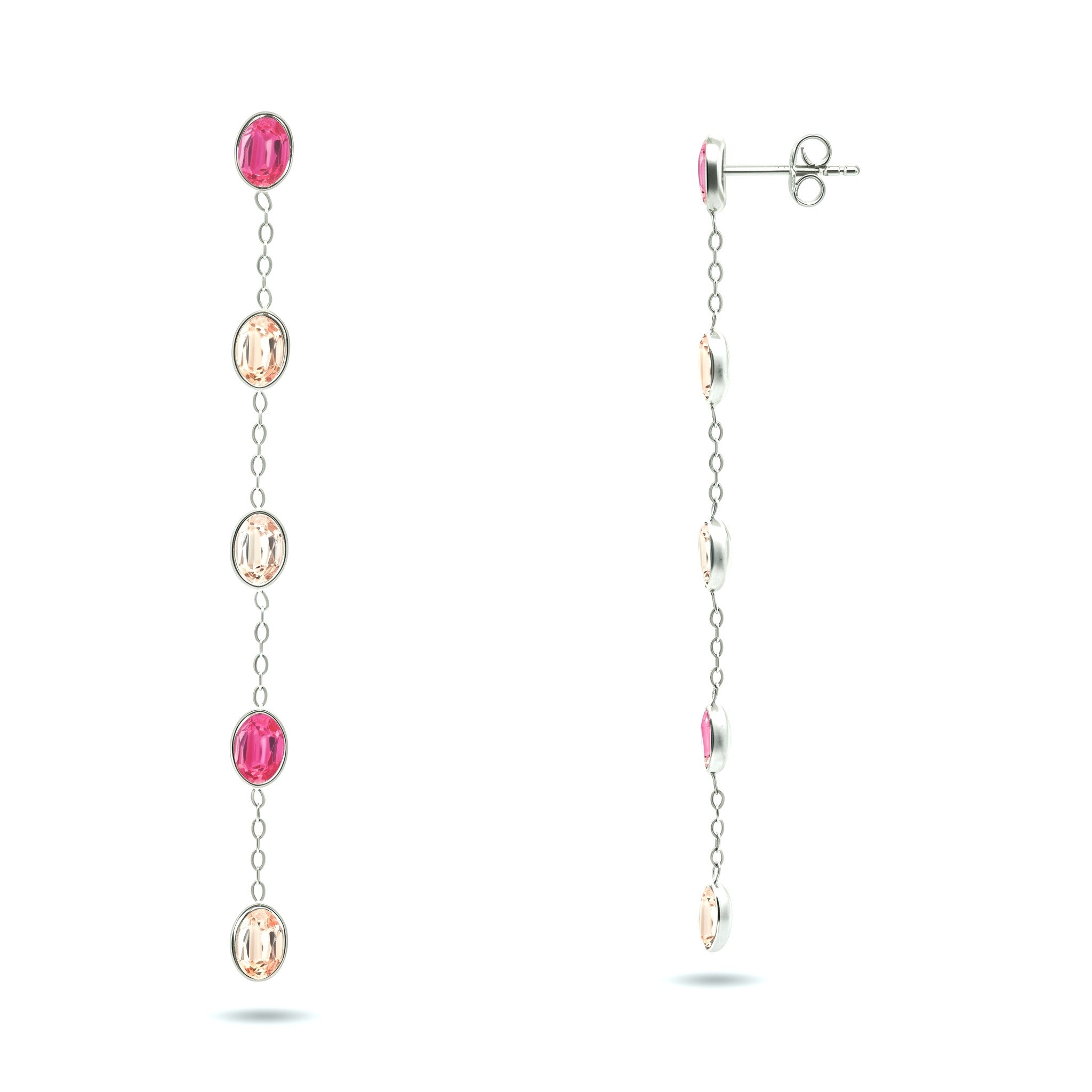 Boucles d'oreille Stone rondes | Acier inoxydable 316 L