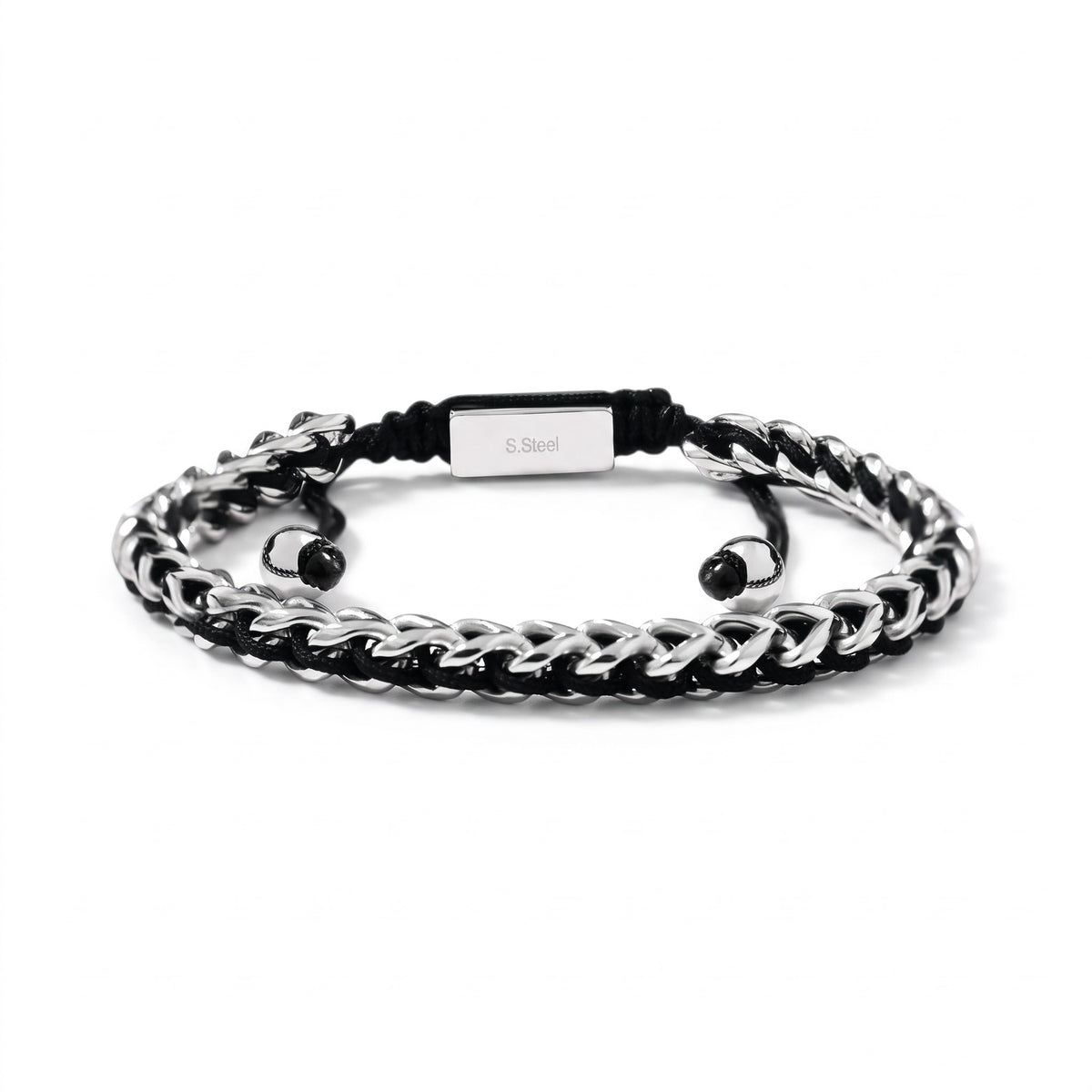 Bracelet homme Queue de Renard réglable | Acier inoxydable 316L