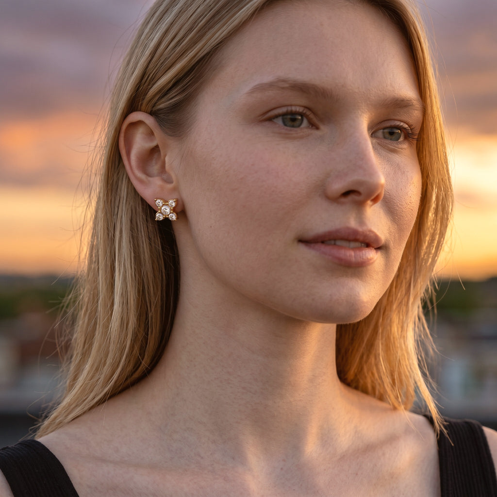 Boucles d'oreilles Fiora | Acier inoxydable 316L
