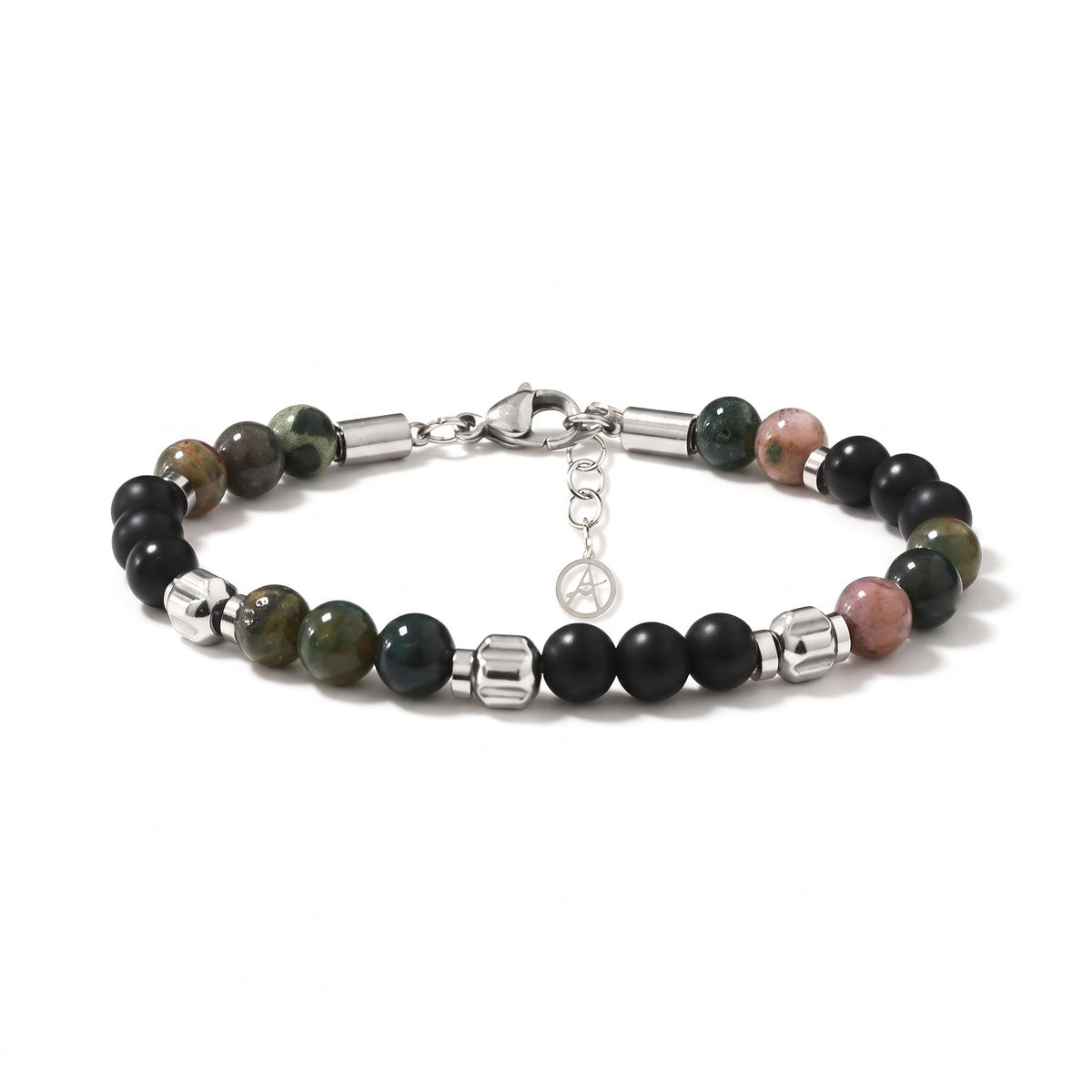 Bracelet homme pierres naturelles | Acier inoxydable 316L