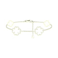 Bracelet collection Trèfle en acier inoxydable 316L à pampilles trèfle suspendues