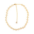 Collier collection Trèfle doré en acier inoxydable 316L avec multiples trèfles à strass