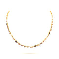 Collier Stone en acier inoxydable 316L avec pierres violettes
